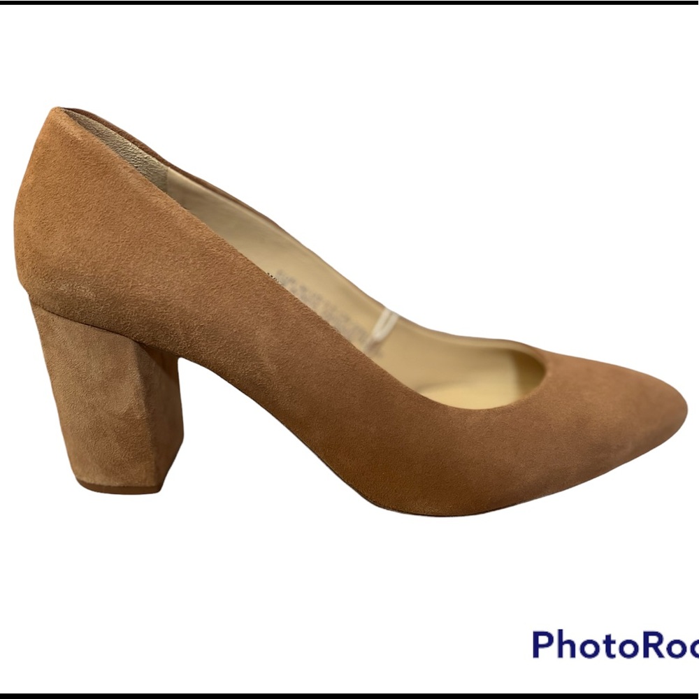 NWT H&M Tan Suede Pumps size 5.5 but fit like 6